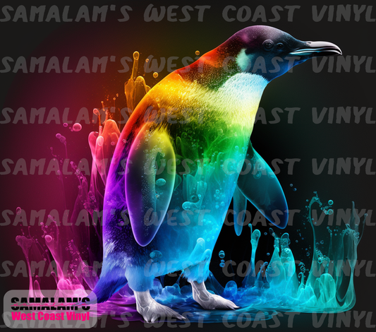 Neon Penguin - Tumbler Wrap