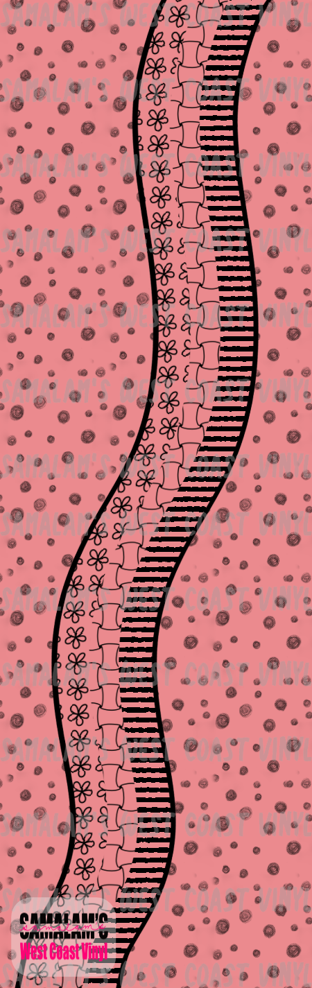 Pink Pattern Swirl - Pen Wrap