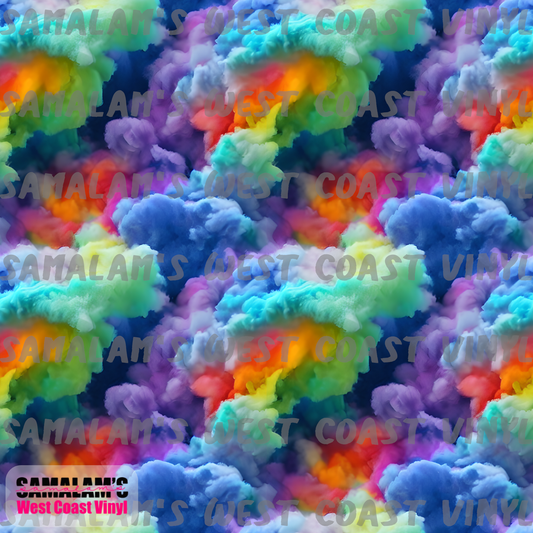 Rainbow Clouds (Seamless)