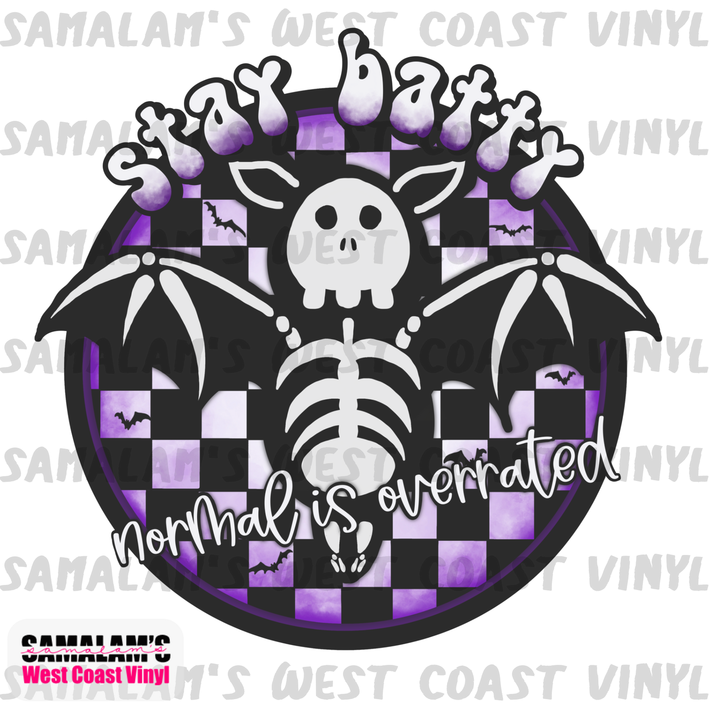 Stay Batty - Clear Cast Decal