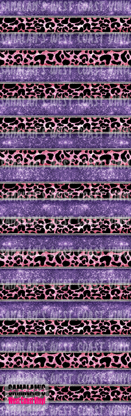 Striped Purple Leopard - Pen Wrap