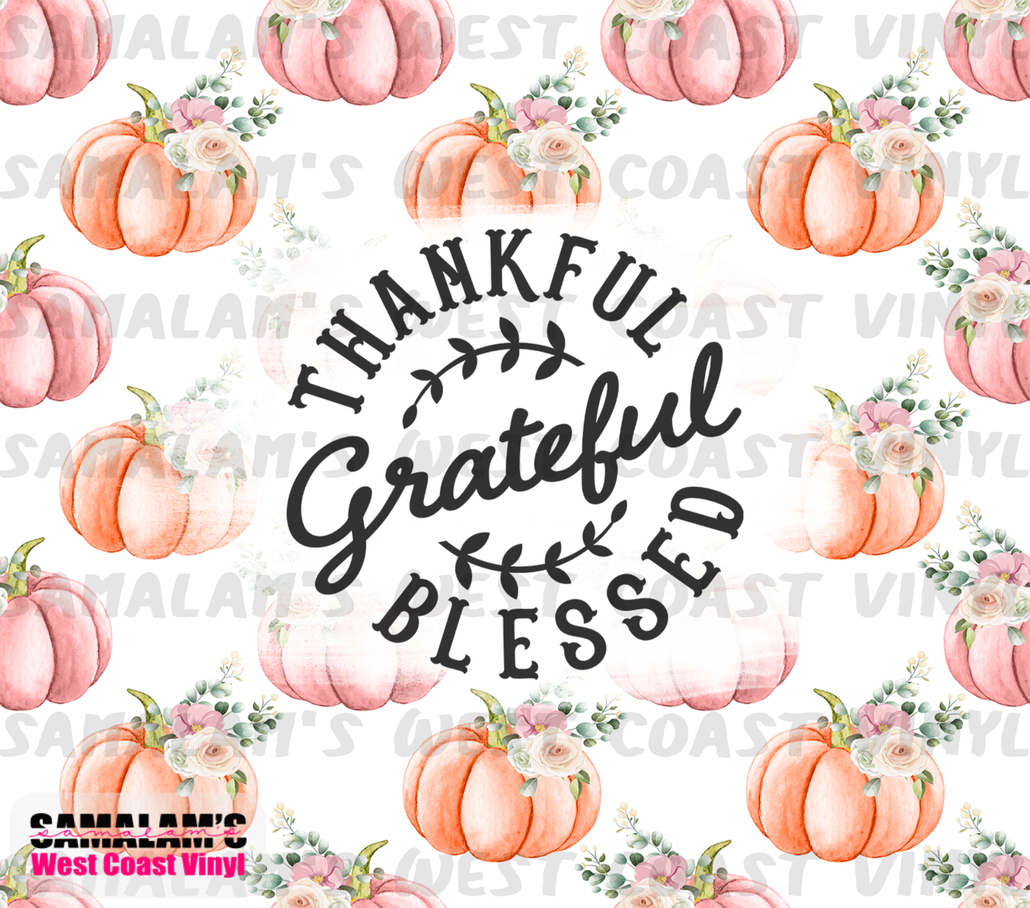 Thankful Pumpkins - Tumbler Wrap