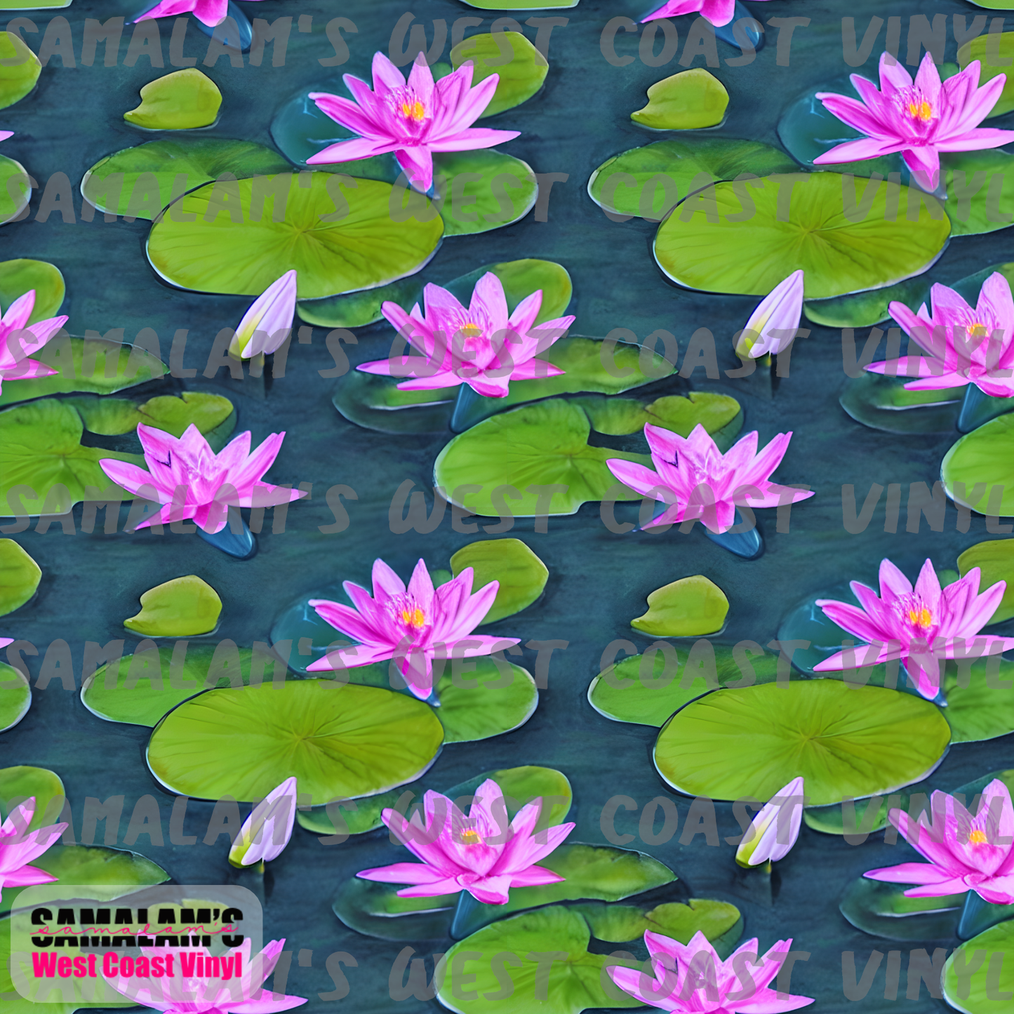 Water Lilies (Seamless)