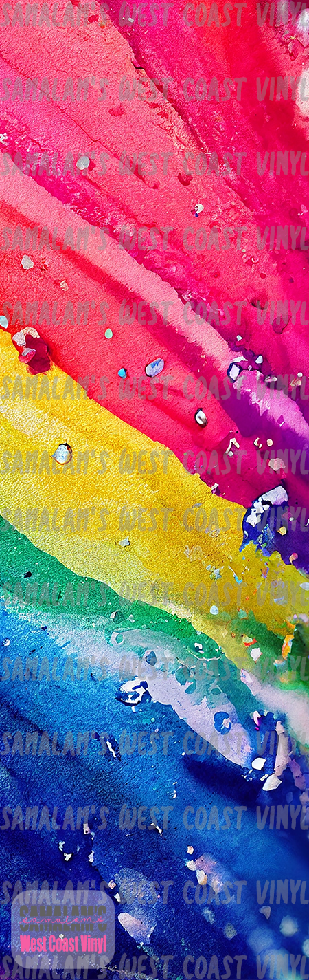 Watercolour Rainbow - 4 - Pen Wrap