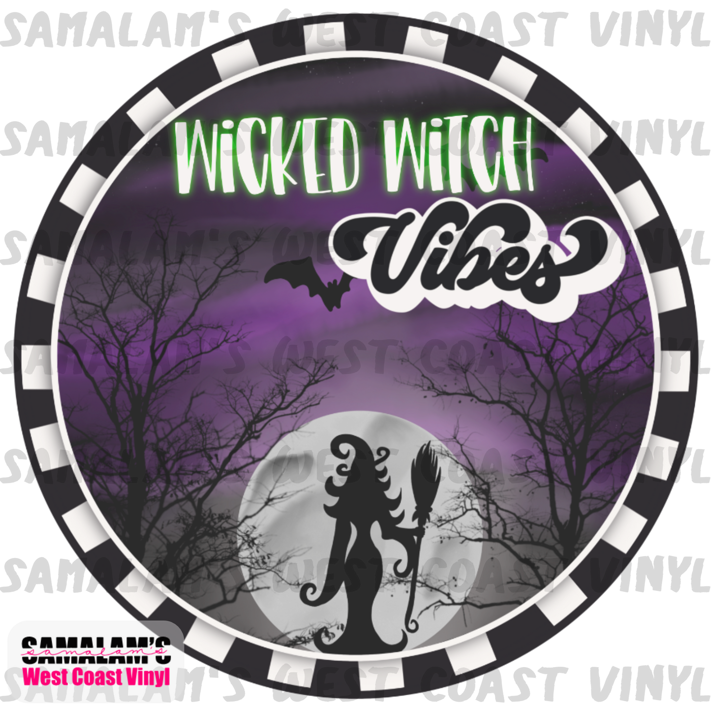 Wicked Witch Vibes - Clear Cast Decal