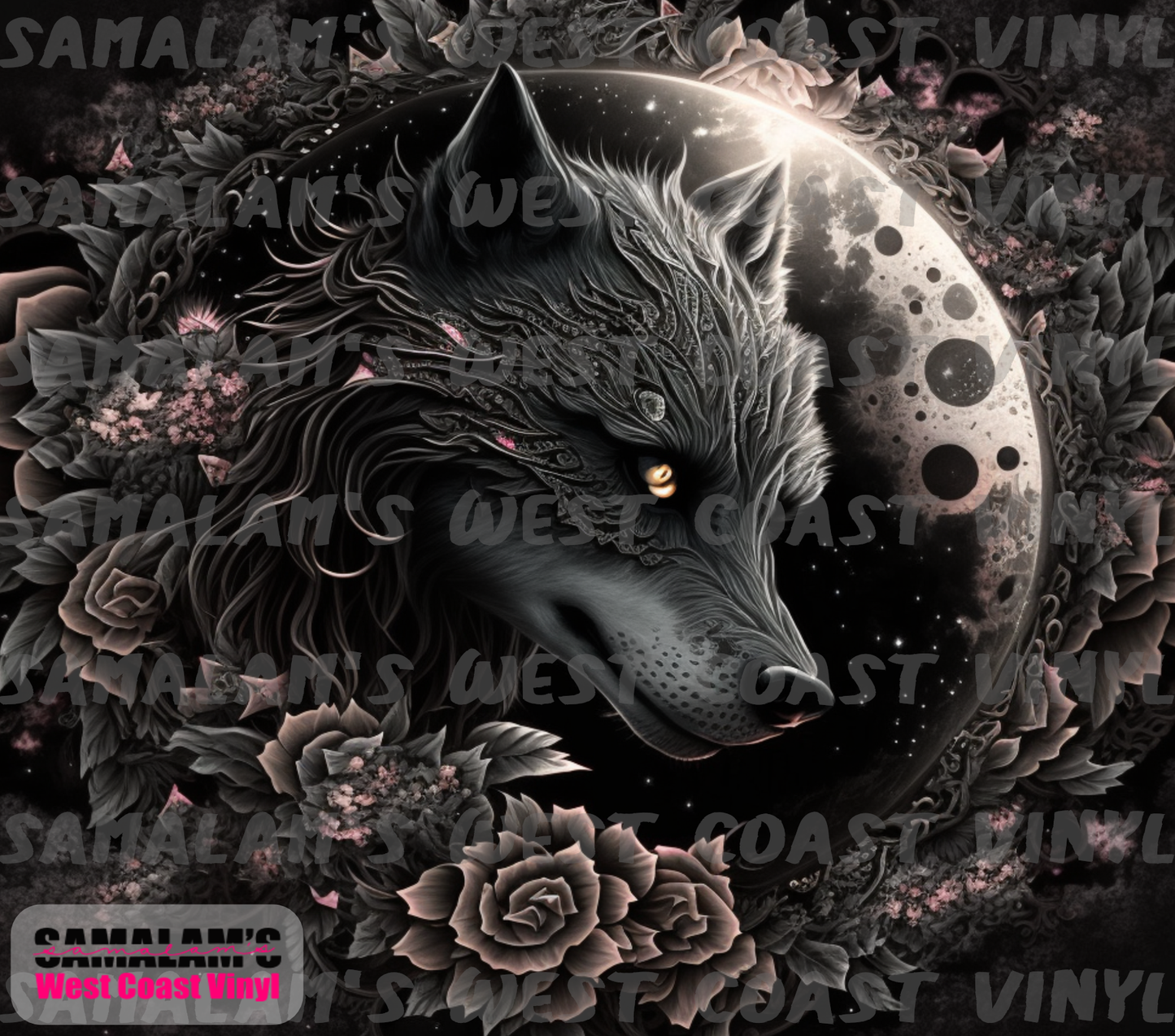 Wolf & Moon - Tumbler Wrap