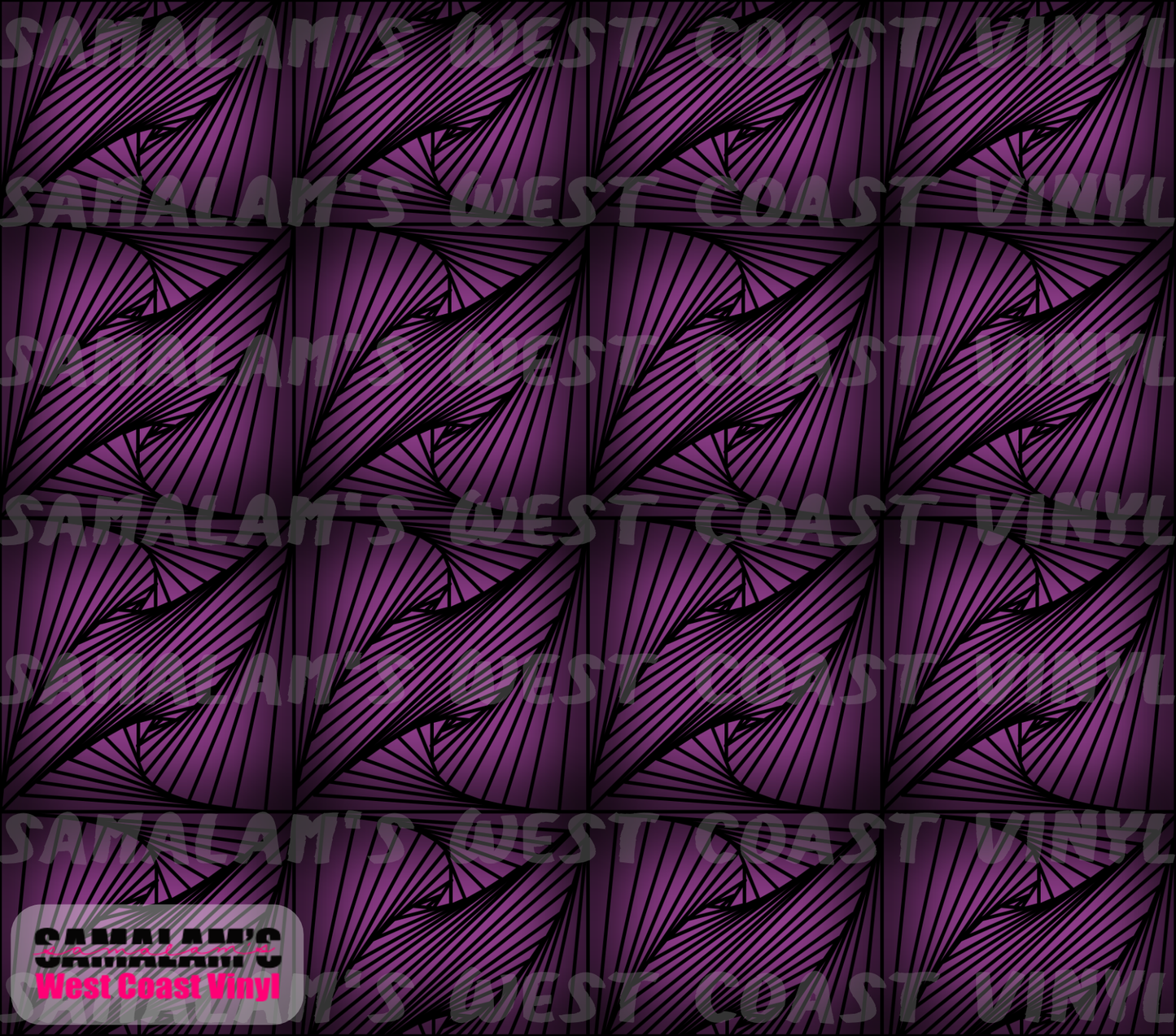 Zentangle 1 (Purple) - Tumbler Wrap