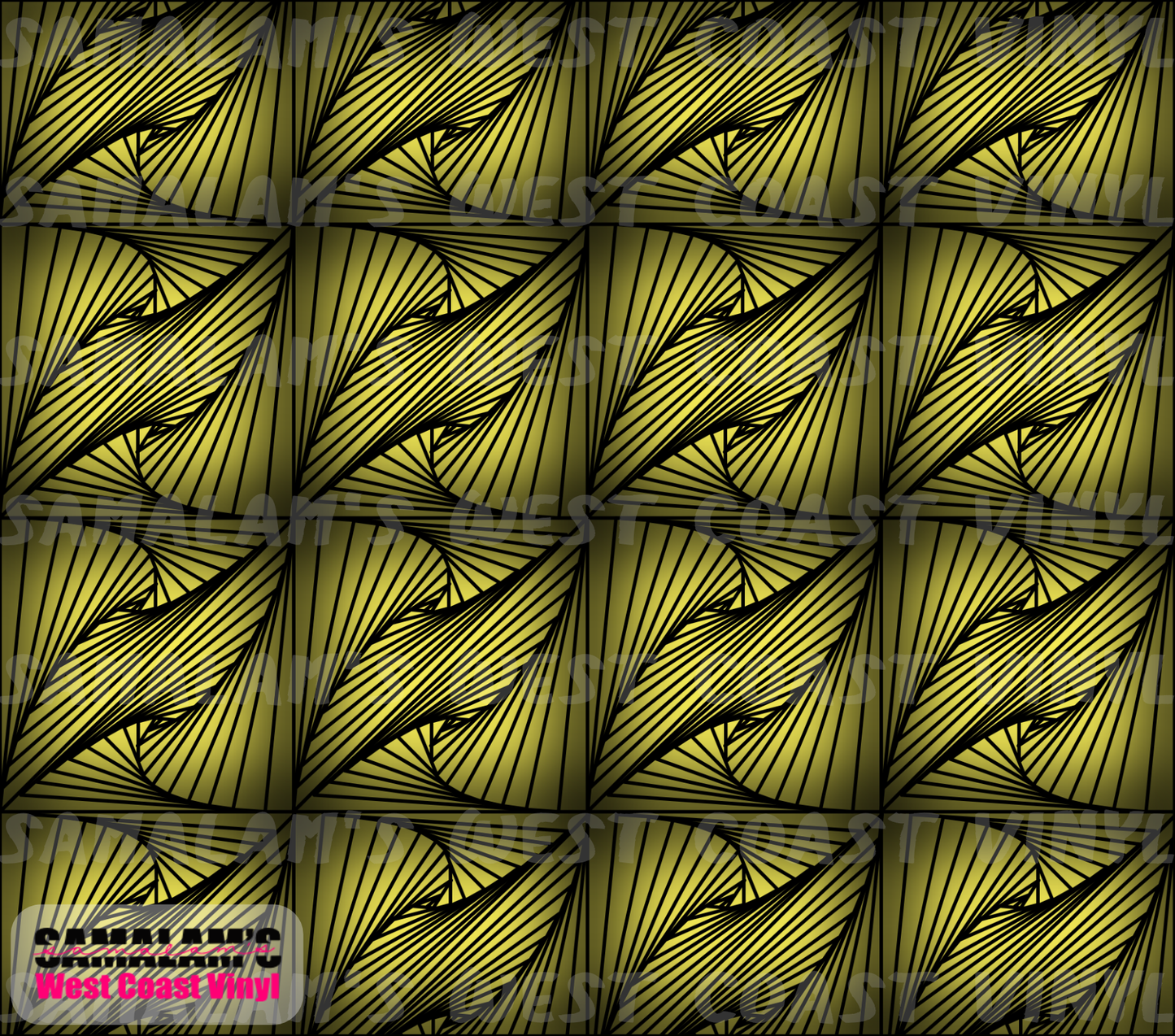 Zentangle 1 (Yellow) - Tumbler Wrap