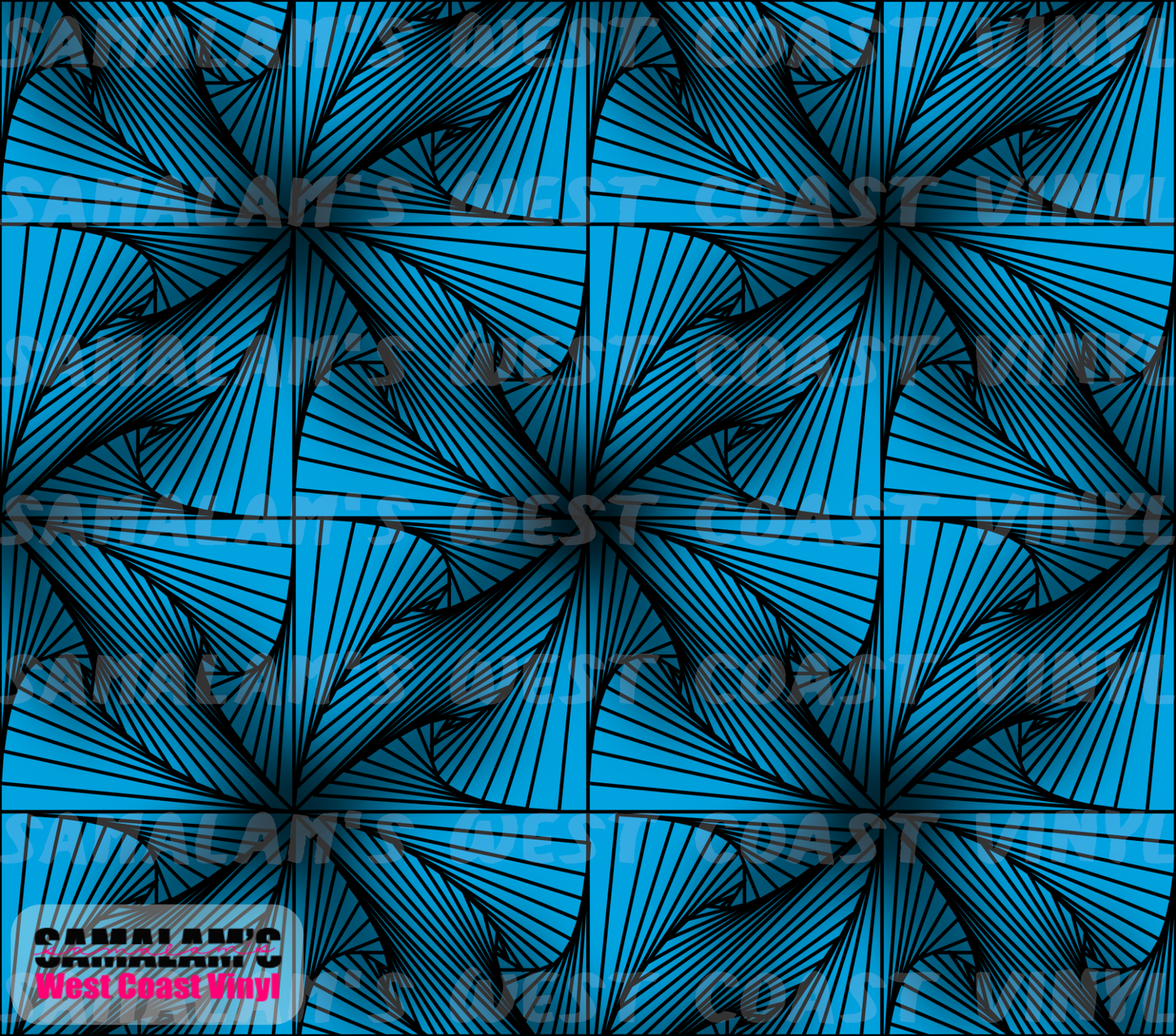 Zentangle 2 (Blue) - Tumbler Wrap