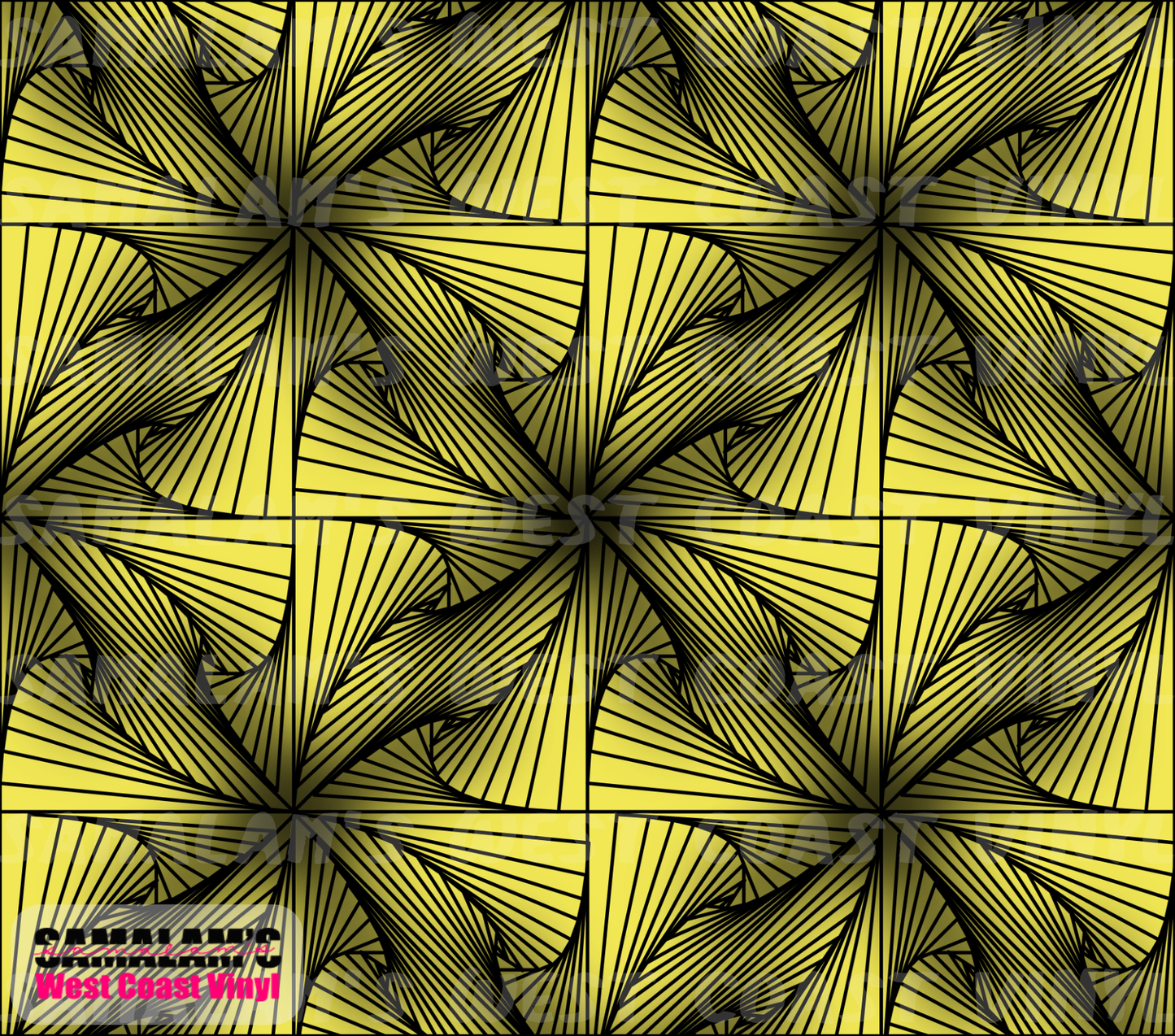Zentangle 2 (Yellow) - Tumbler Wrap