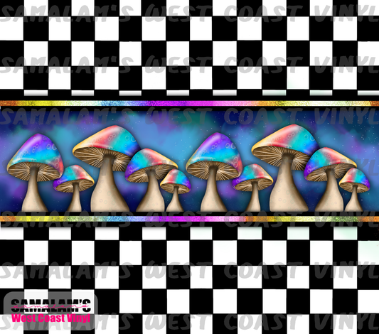Checkered Mushrooms - Tumbler Wrap