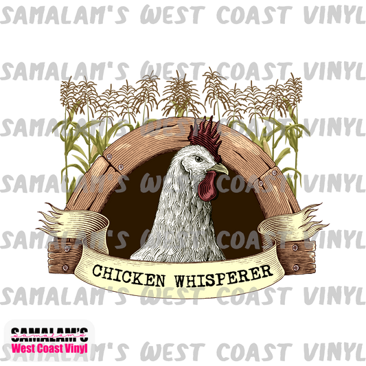 Chicken Whisperer - Clear Cast Decal
