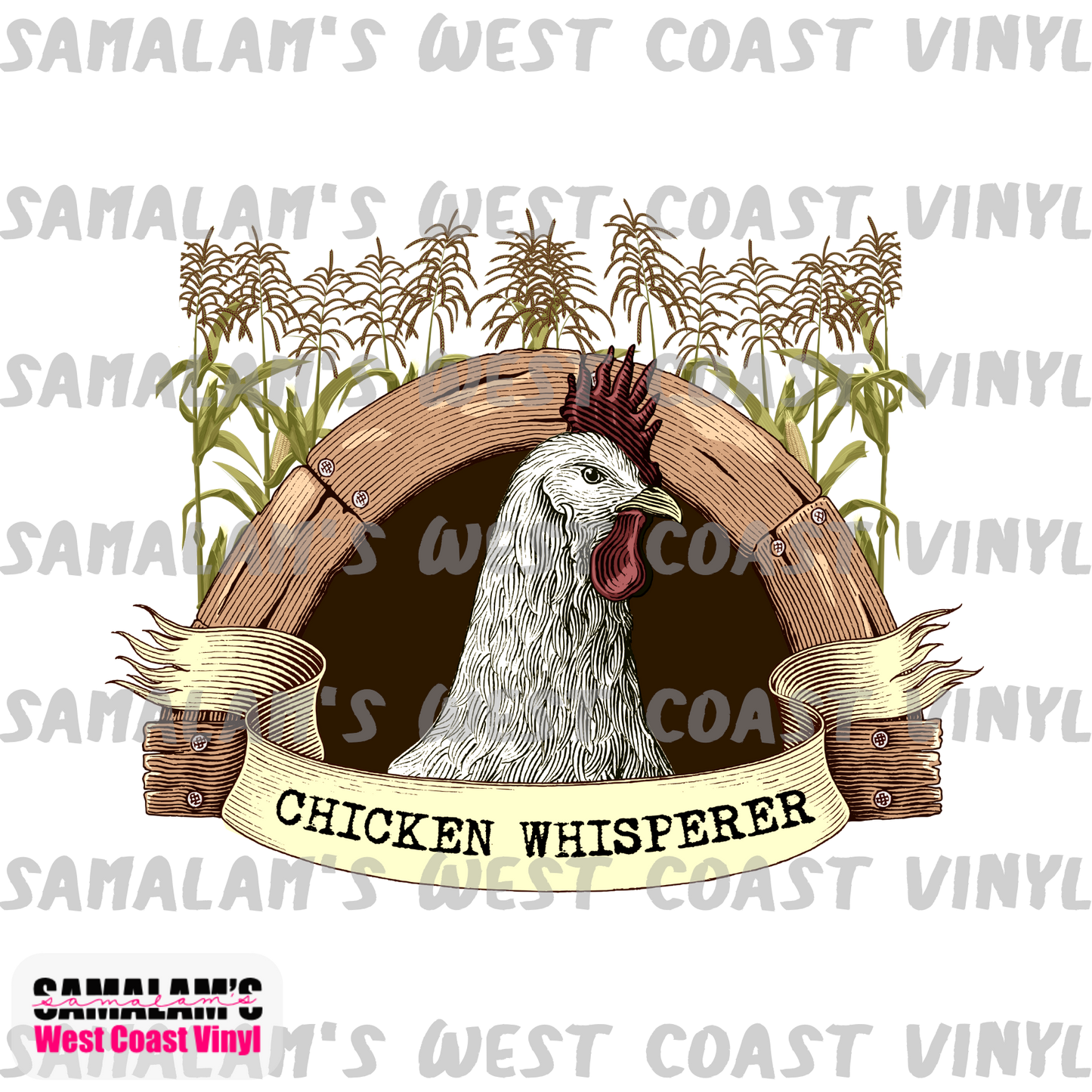 Chicken Whisperer - Clear Cast Decal