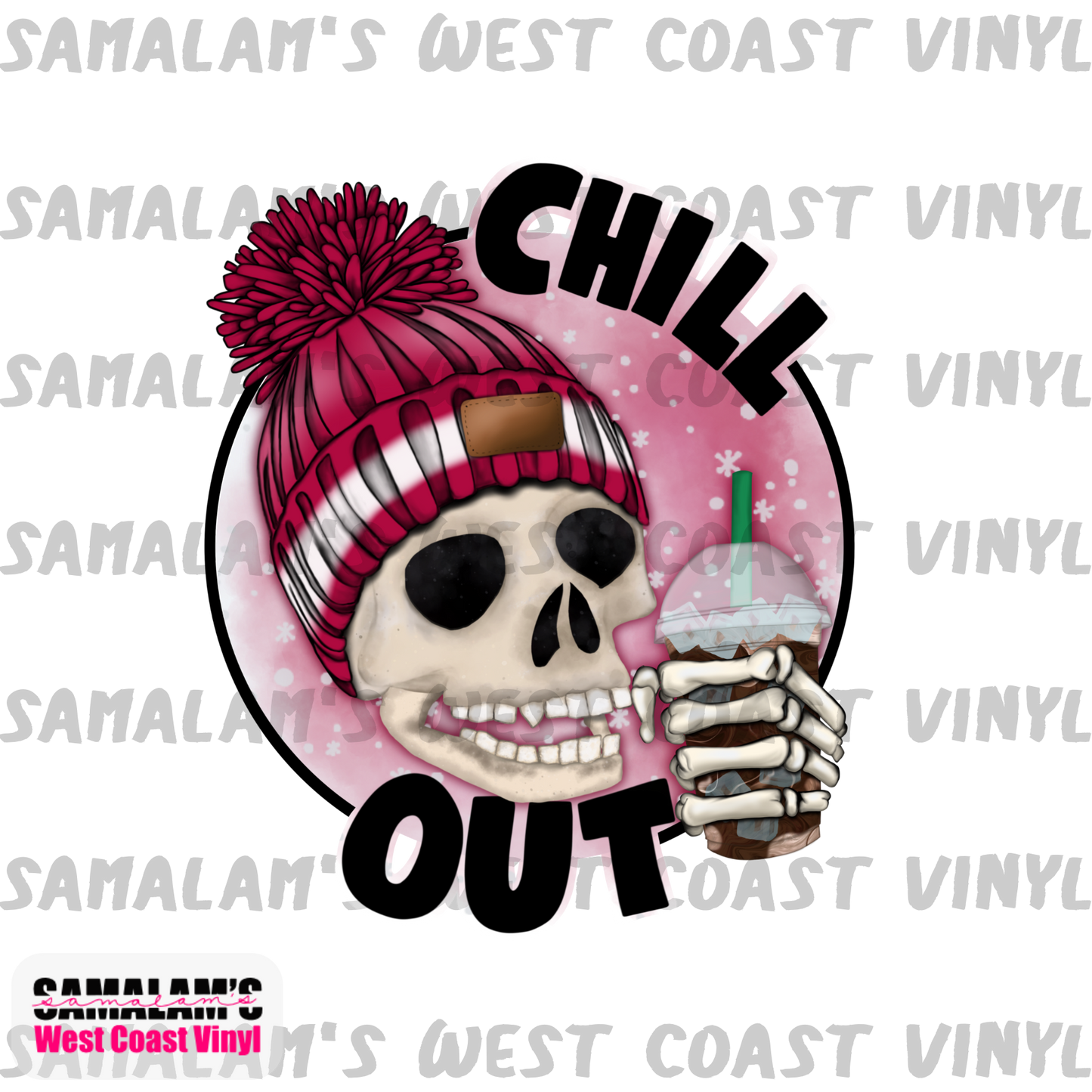 Chill Out - Pink Toque - Sublimation Transfer