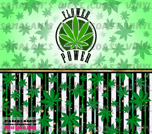 Flower Power - Cannabis - Tumbler Wrap