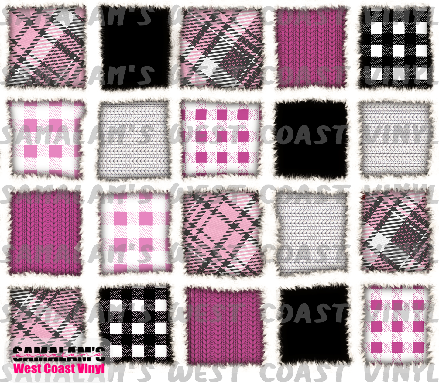 Pink Patch Quilt - Tumbler Wrap