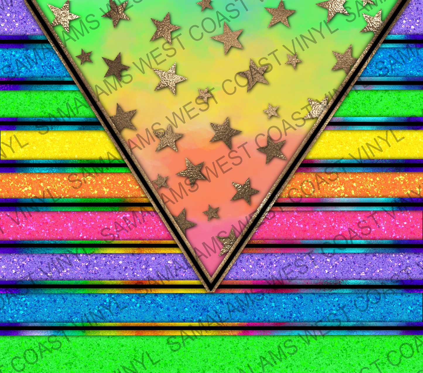 Rainbow Stars - Tumbler Wrap