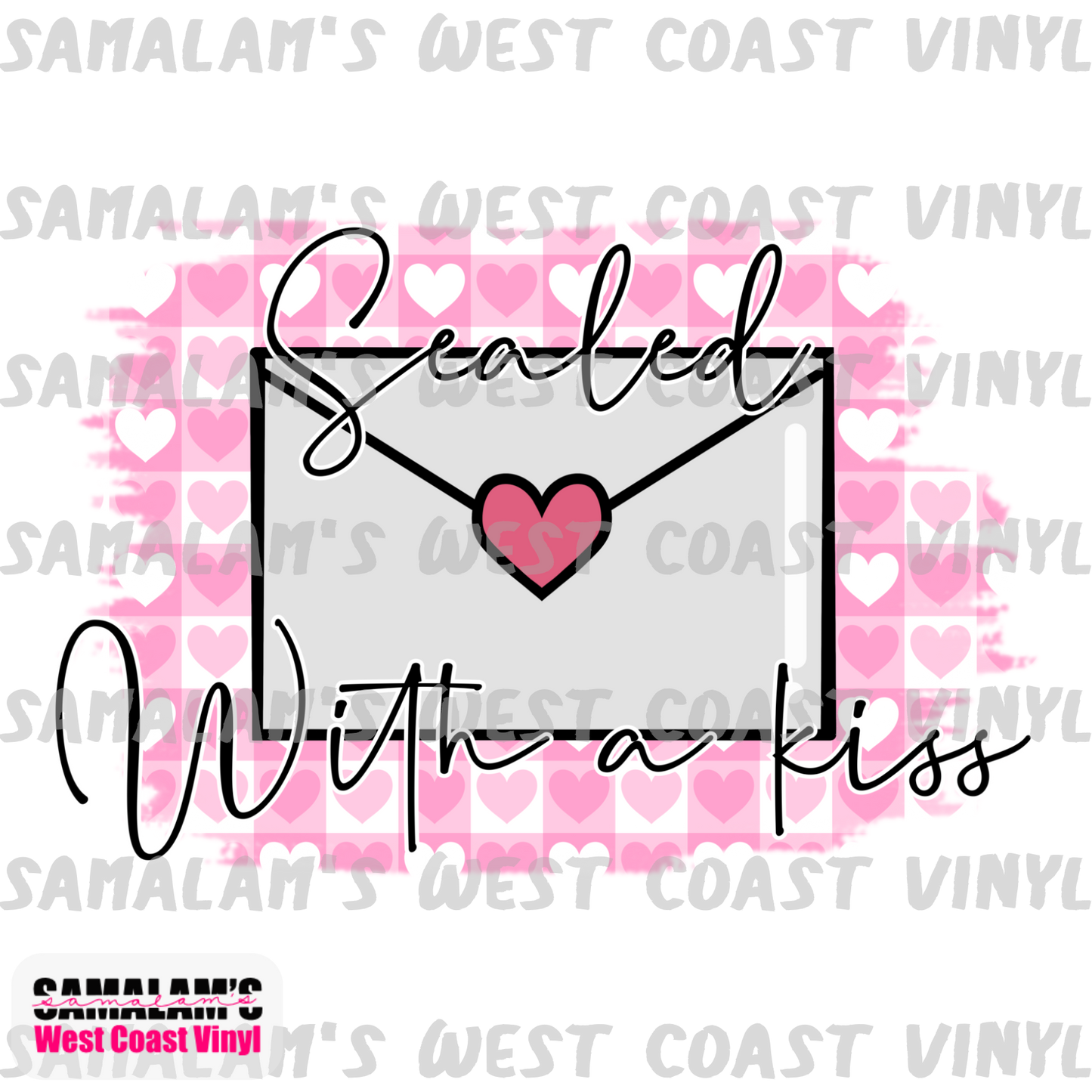 Sealed With A Kiss - Clear Cast Decal
