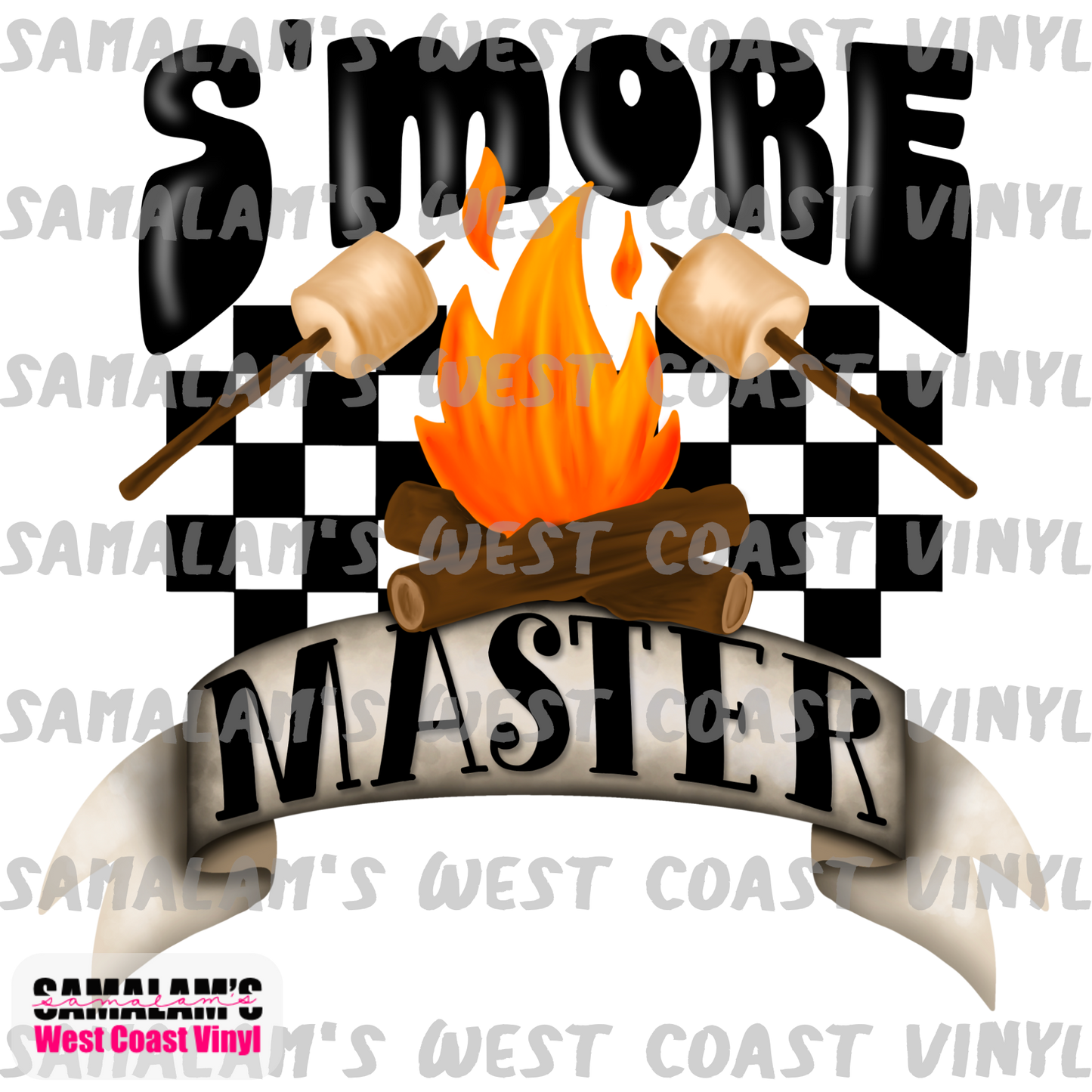 Smore Master - Checkered - Clear Cast Decals