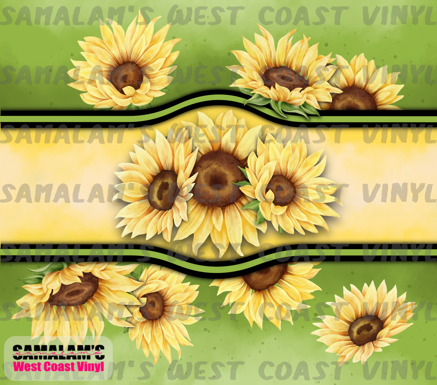 Sunflower Tumbler - Tumbler Wrap
