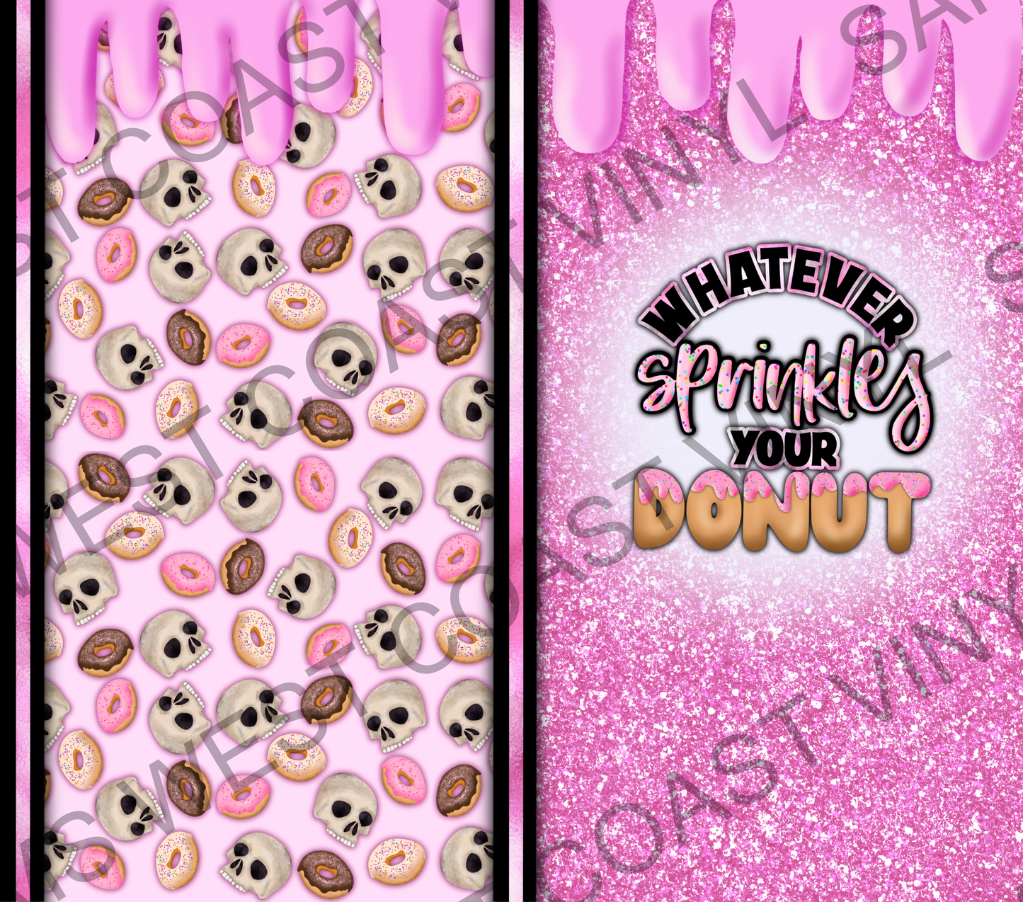 Whatever Sprinkles Your Donut - Tumbler Wrap