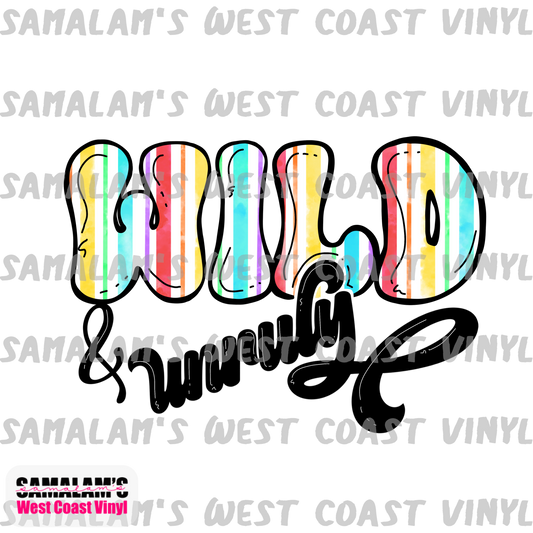 Wild and Unruly - Clear Cast Decal